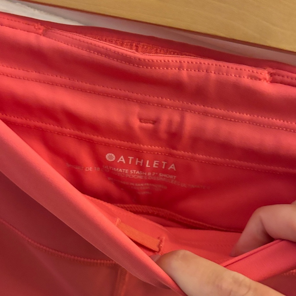 Athleta Transcend 7" Short in Coral Petal - Picture 5 of 5